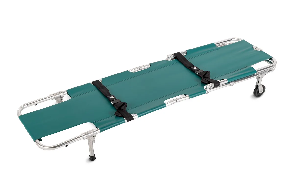 JSA-604 Easy-Fold Wheeled Stretcher with Adjustable Back Rest