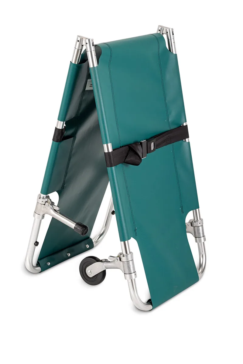 JSA-602-S Easy-Fold Wheeled Stretcher — 4 Swivel Wheels